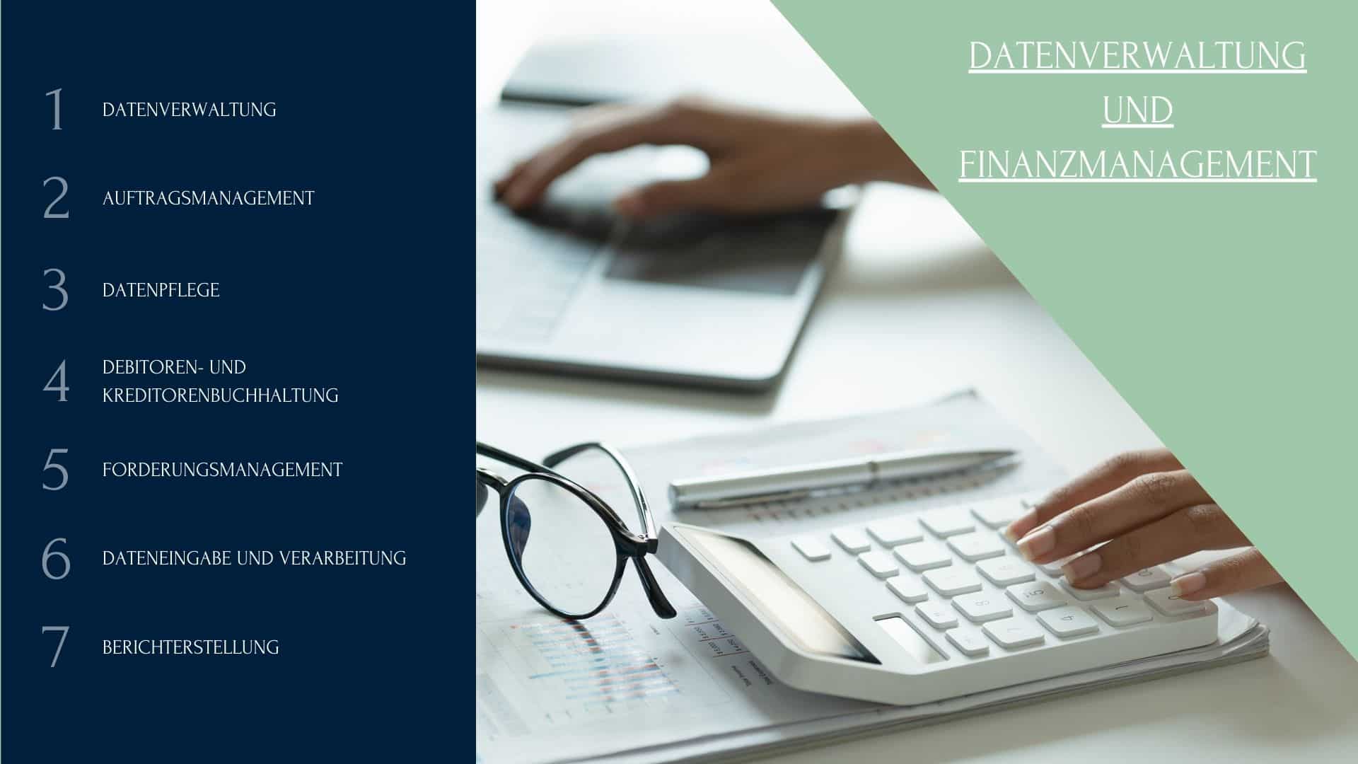 Datenverwaltung und Finanzmanagement